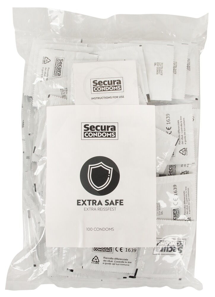 Secura Extra Safe – robustere extra dicke Kondome 53 mm – 100 Stück