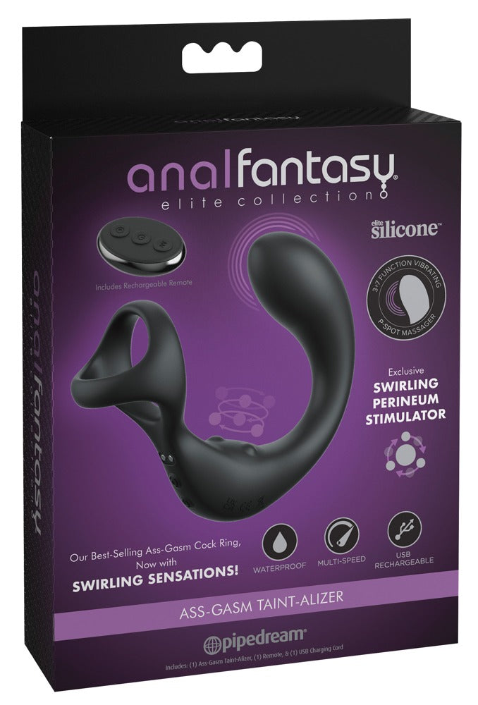 Anal Fantasy Elite Taint-Alizer – Prostata-Vibrator mit Ring – Produktansicht