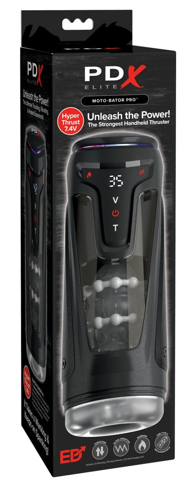 PDX Elite Moto-Bator Pro – Masturbator mit Wärme – Produktansicht