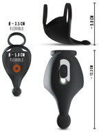 Rebel Cock Ring with RC Ball Massager