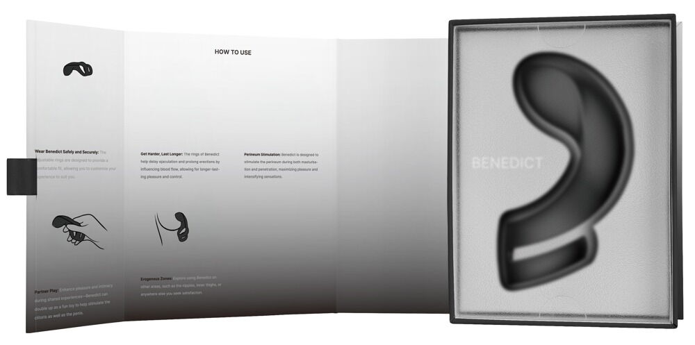 SVAKOM Benedict – Penis-/Hodenring mit Perineum-Vibrator – Penisring