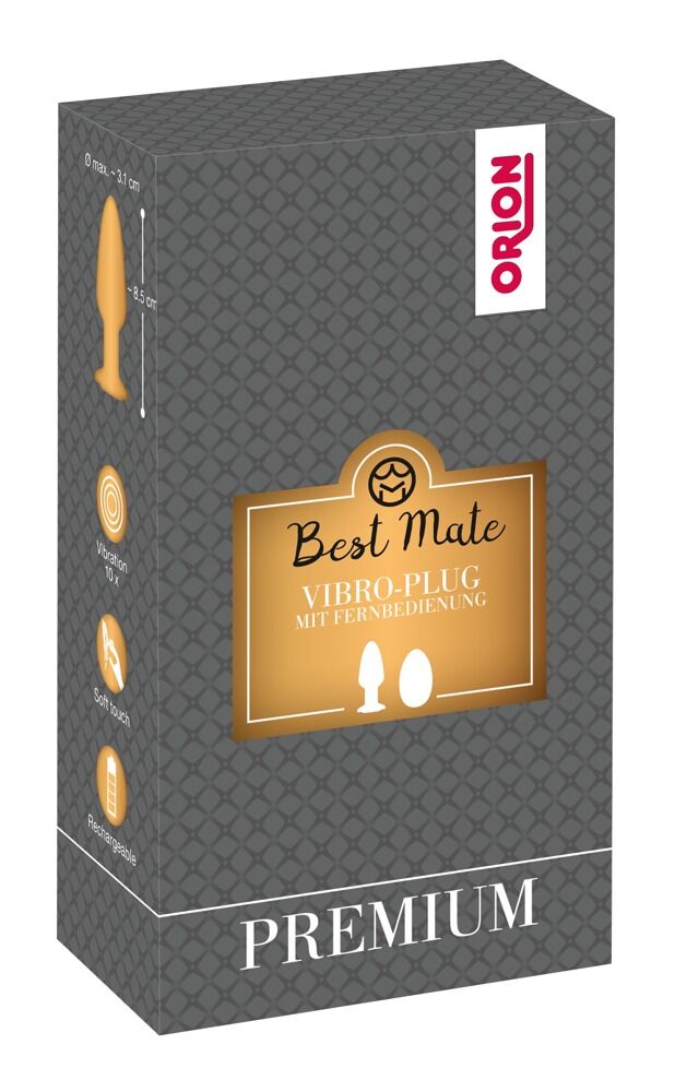 Best Mate Butt Plug mit Stein – Vibroplug mit Fernbedienung – Produktansicht 7