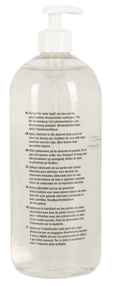 Just Glide Wasserbasierend – klassisches Gleitgel auf Wasserbasis – 1000 ml – Produktbild 2