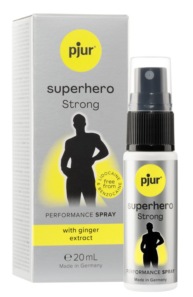 pjur superhero – Penispflegespray, 20 ml – Strong – 20 ml – Produktansicht