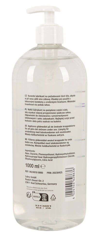 Just Glide Anal – dickflüssigeres Anal-Gleitgel – 1000 ml – Produktbild 2