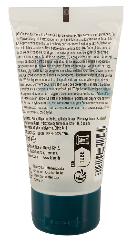 Just Glide Premium – pflegendes Gleitgel mit Hyaluron und Panthenol – 50 ml – Produktbild 2