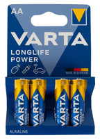 VARTA – Batterien in verschiedenen Bauformen – AA – 1,5 V – 4 Stück – Produktansicht