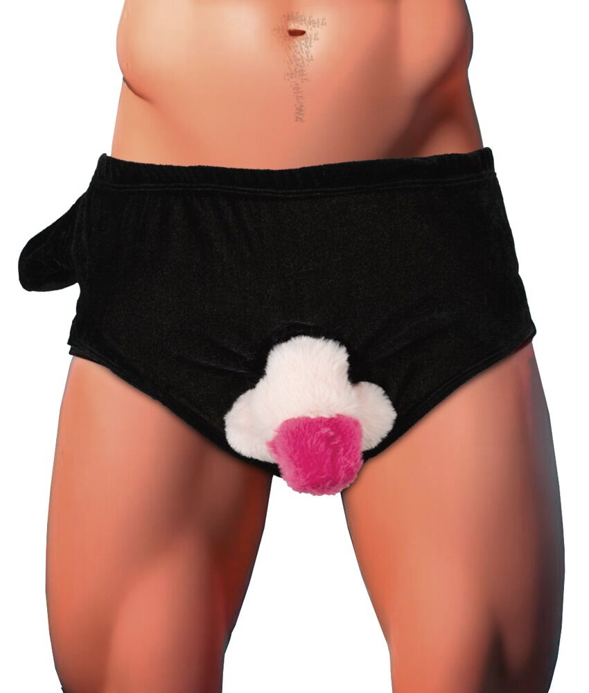 Gag-Slip mit beweglichem Plüsch-Penis – Bild 2