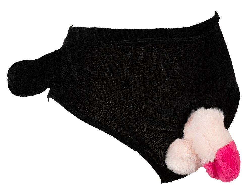 Gag-Slip mit beweglichem Plüsch-Penis – Bild 4