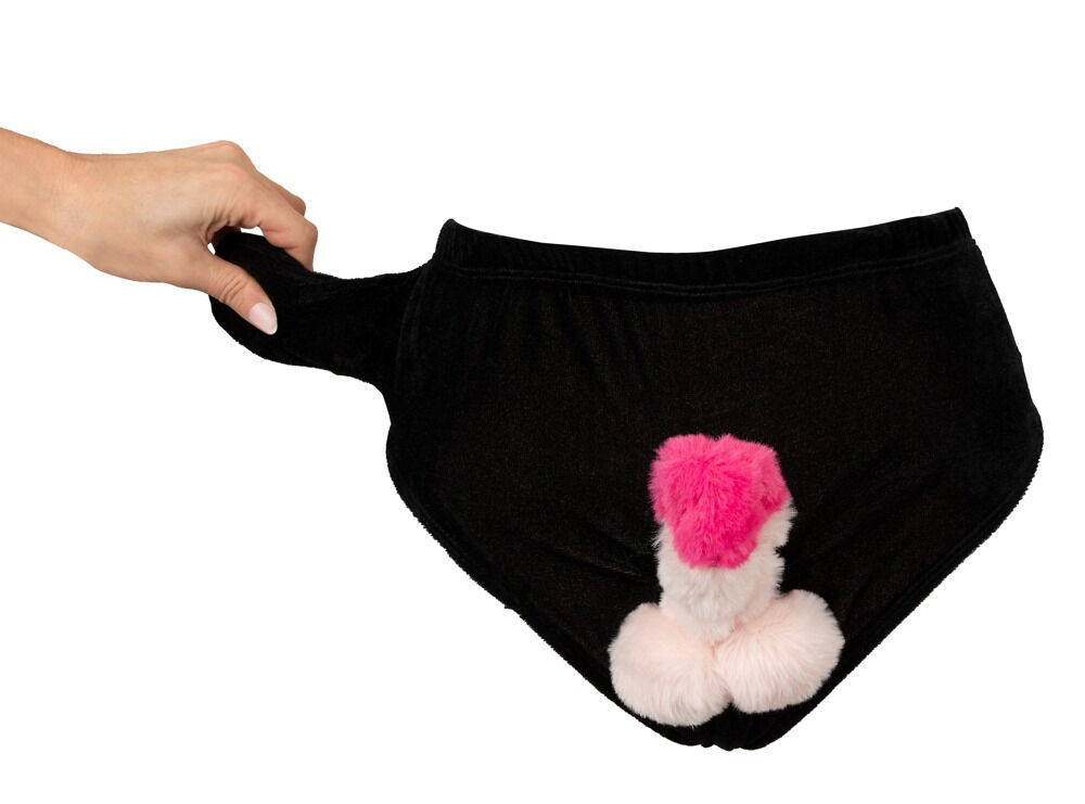 Gag-Slip mit beweglichem Plüsch-Penis – Bild 5
