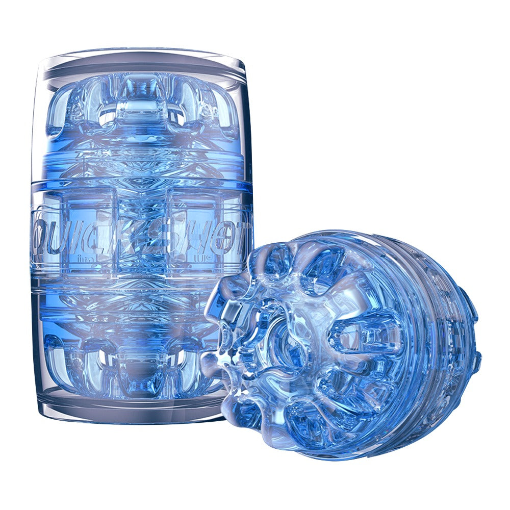 Fleshlight Quickshot Turbo Blue Ice – kompakter Masturbator – Produktansicht