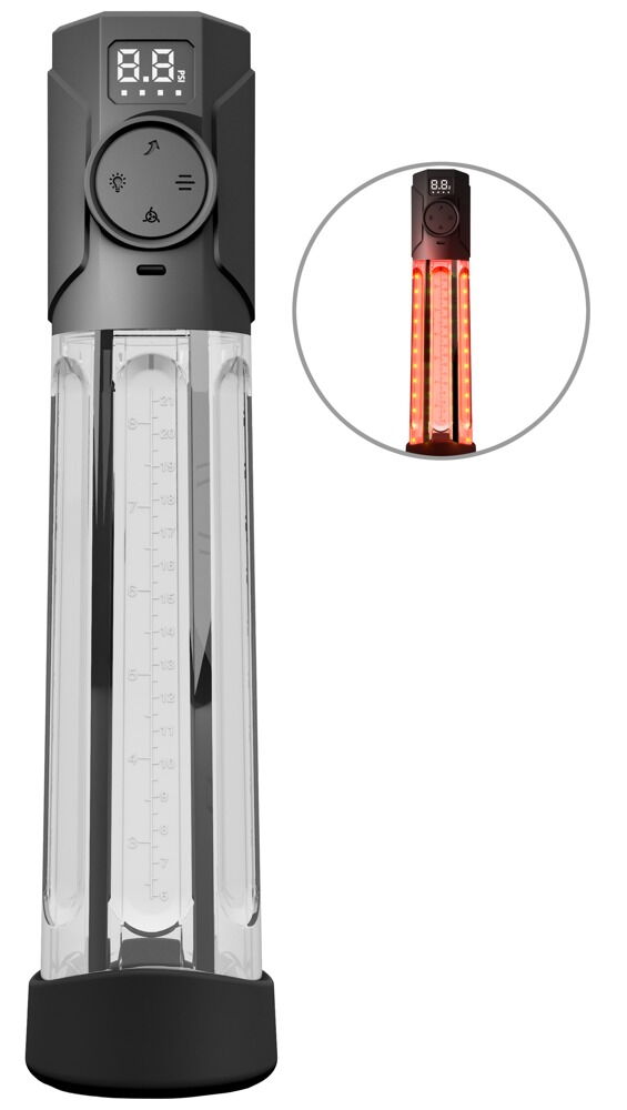 Mister Boner Red Light Power – automatische Penispumpe mit Wärmefunktion – Produktbild